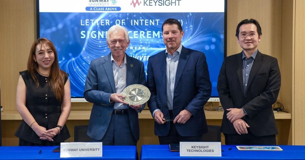 امضای نامه اعلام قصد همکاری میان دانشگاه سان وی و Keysight Technologies
